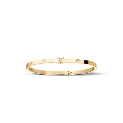 LOUIS VUITTON EMPREINTE SMALL BANGLE, YELLOW GOLD Q05319
